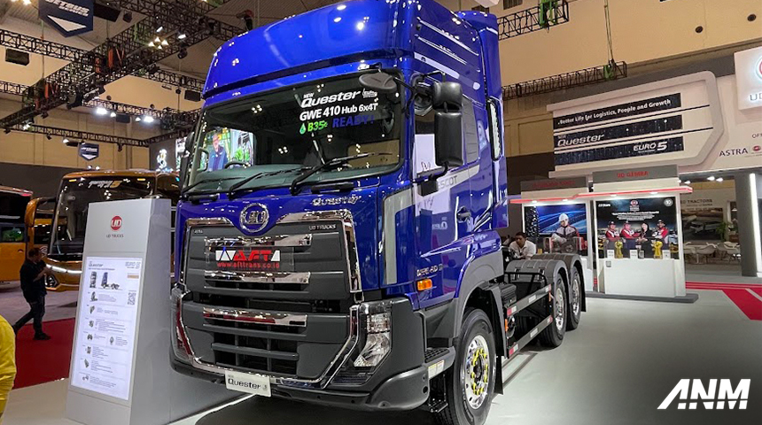 Berita, ud-trucks-escot: GIIAS 2024 : UD Trucks Luncurkan Quester dengan ESCOT, Bertransmisi AMT!