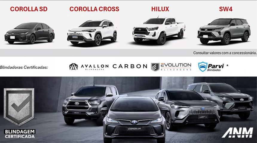 Berita, Toyota-Anti-Peluru: Cuma di Brazil, Toyota Fortuner, Corolla Cross & Altis Dibuat Anti Peluru!