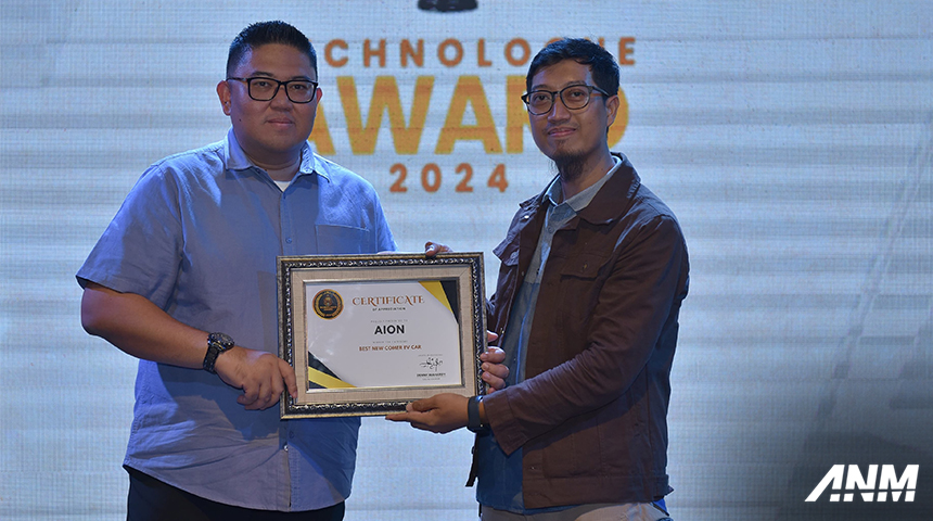 Berita, aion-award-1: AION Berhasil Raih Penghargaan Best New Comer EV Car di Technologue Award 2024