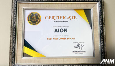 AION Berhasil Raih Penghargaan Best New Comer EV Car di Technologue Award 2024