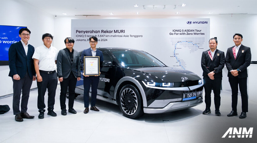 Berita, hyundai-ioniq-rekor: Hyundai Berhasil Raih Rekor MURI untuk Perjalanan EV Terjauh di ASEAN