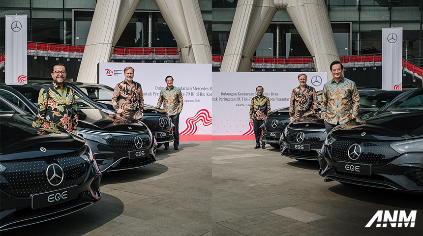 Berita, mercedes-benz-ikn-3: Mercedes-Benz Kirimkan EQ-Series untuk Mobilitas HUT RI ke-79 di IKN