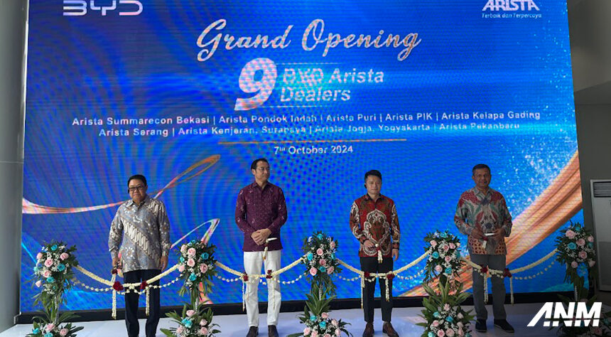 Perkuat Jaringan, Arista Resmikan 9 Dealer BYD Secara Serentak! Perkuat Jaringan, Arista Resmikan 9 Dealer BYD Secara Serentak!