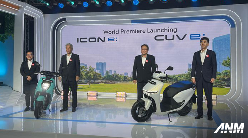 Berita, honda-motor-listrik: Honda Luncurkan 2 Motor Listrik Sekaligus, ICON e: dan CUV e: