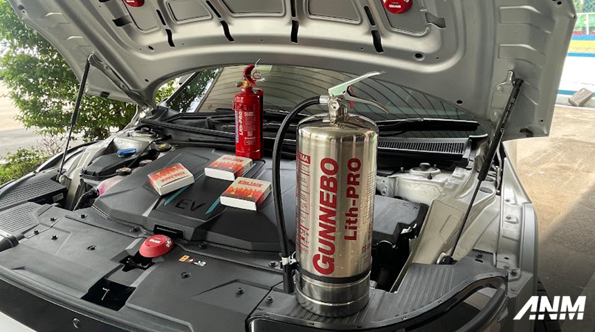 Aftermarket, indolok-2: Indolok Luncurkan Gunnebo Fire Extinguisher Lith-PRO, Cocok Untuk EV!