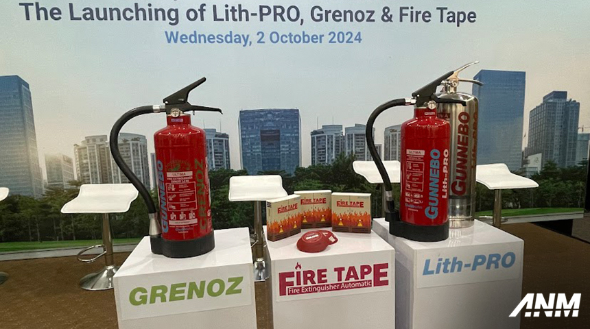 Aftermarket, indolok-3: Indolok Luncurkan Gunnebo Fire Extinguisher Lith-PRO, Cocok Untuk EV!