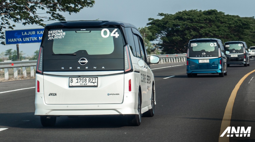 Nasional, nissan-serena-c28-e-power-journey-semarang-white-rolling: Nissan Serena E-Power Journey, Mencoba Sang Raja Jalan Tol