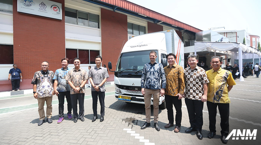 Berita, ecanter-yusen: Pertama di Indonesia, Fuso eCanter Jadi Armada Distribusi PT Yusen Logistics Indonesia