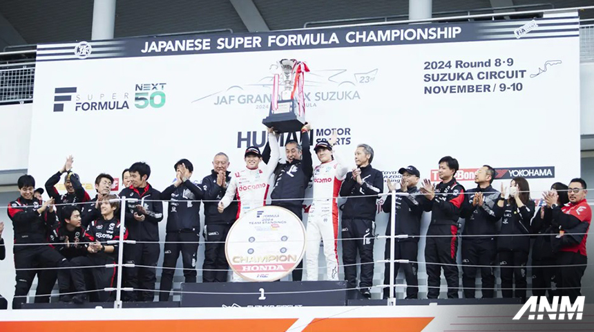 Berita, honda-super-formula: Honda Berhasil Raih Gelar Juara Tim di Super Formula Season 2024