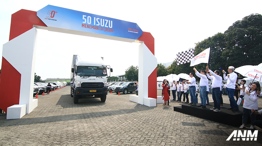 Berita, isuzu-50-th: Rayakan 50 Tahun, Isuzu Adakan Konvoi 50 Kendaraan dan Tanam 50 Pohon Trembesi