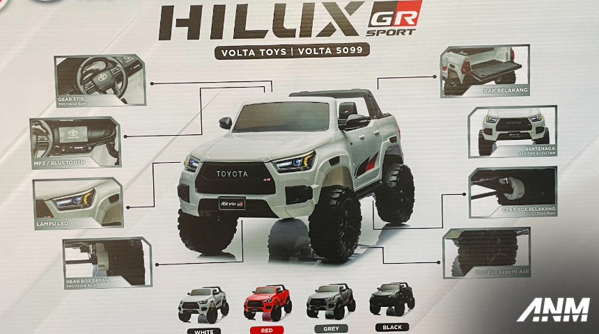 Berita, shp-toys-hilux: GJAW 2024: SHP Toys Luncurkan Volta Toys berbentuk Toyota Hilux GR!