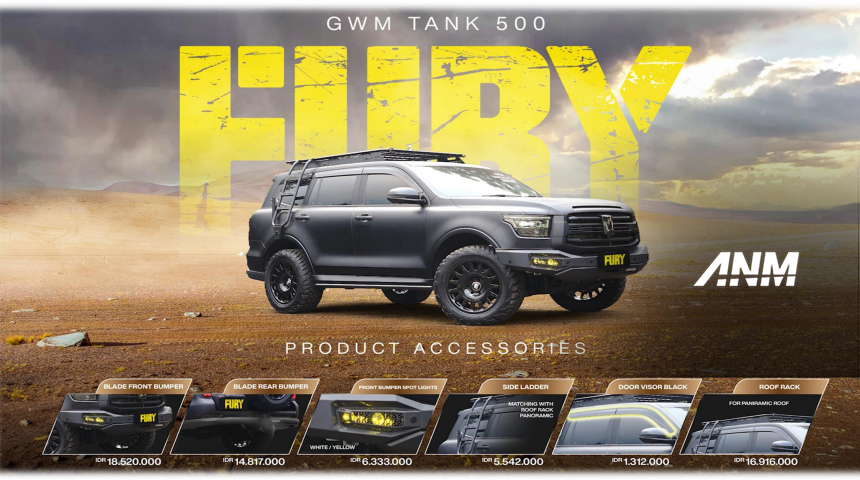 Berita, gwm-tank-500-fury: GWM Hadirkan Paket Aksesoris Fury Edition Untuk Tank 500 dan Tank 300