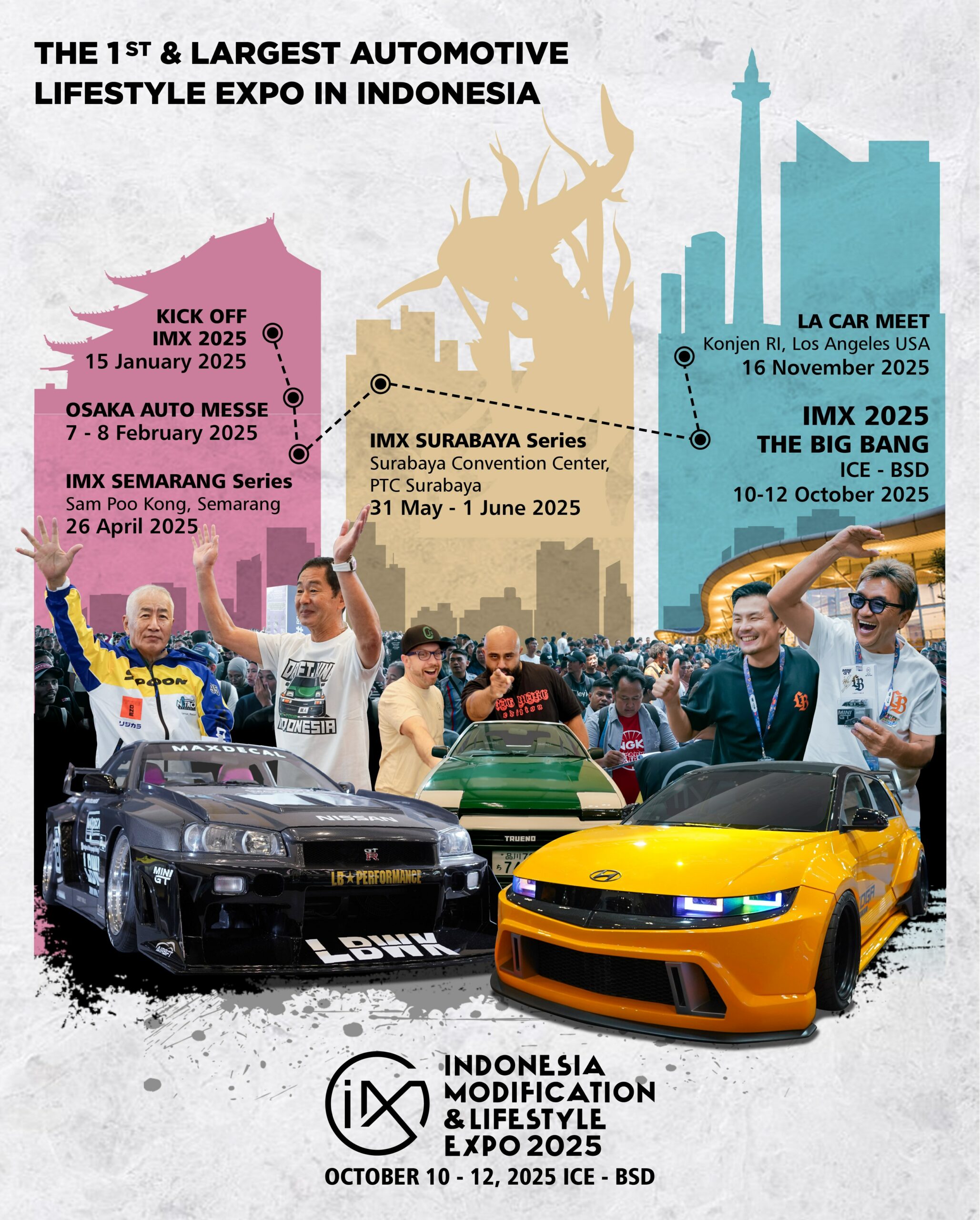 Berita, imx roadshow: Bertema “8VOLUTION”, Indonesia Modification & Lifestyle Expo (IMX) 2025 Resmi Dimulai!