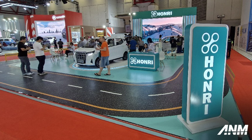 Berita, iims-2025-honri-indonesia-booth: IIMS 2025 : Honri Boma EV Mengaspal, Incar Keluarga Kecil