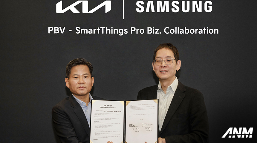 Berita, kia-samsung: Kia dan Samsung Berkolaborasi Integrasikan SmartThings Pro ke PBV! 