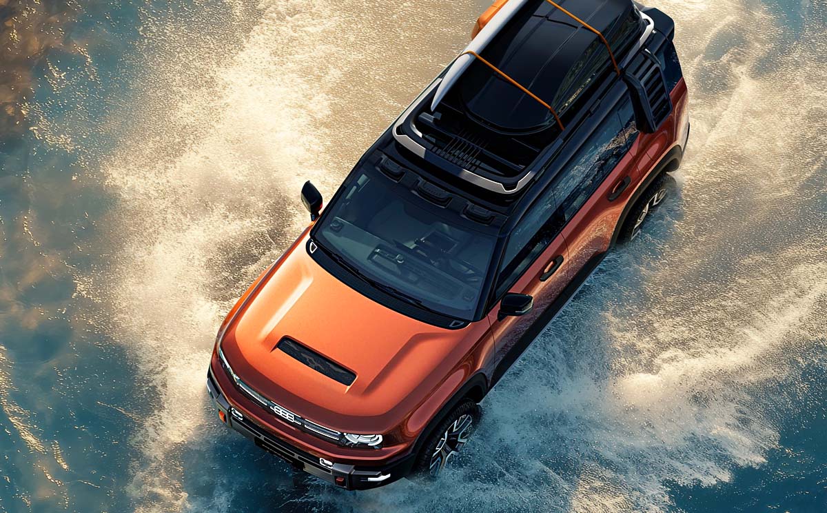 Mobil Baru, Geely-Galaxy-Cruiser-off-road-at-water-di-air-genangan: Auto Shanghai 2025 : Geely Galaxy Cruiser, Bisa Berenang 2 Jam!