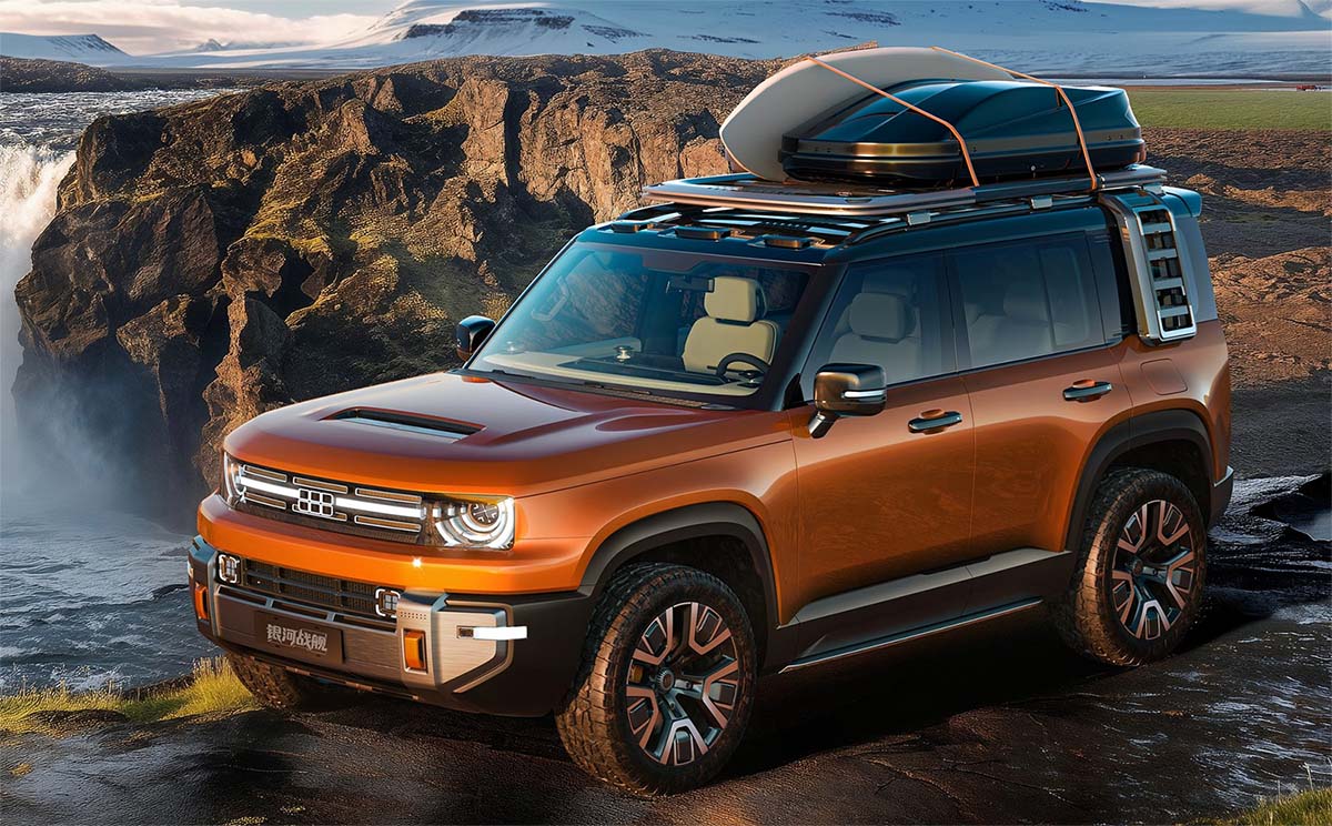 Mobil Baru, Geely-Galaxy-Cruiser-off-road: Auto Shanghai 2025 : Geely Galaxy Cruiser, Bisa Berenang 2 Jam!
