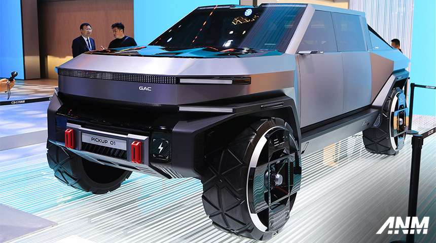 Berita, gac-pick-up-concept: Auto Shanghai 2025: GAC Group Perkenalkan 2 Mobil Konsep dan 1 Mobil Autonomus Level 4