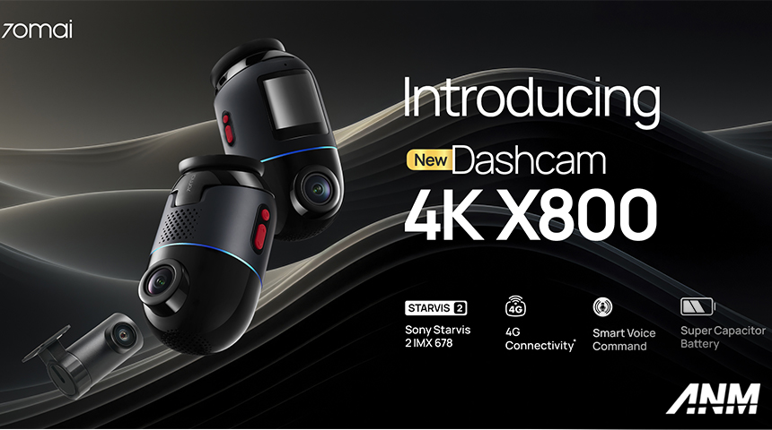 Aftermarket, 70mai-x800: 70mai Hadirkan Dashcam X800 4K Omni 360′, Bisa Merekam Segala Arah!