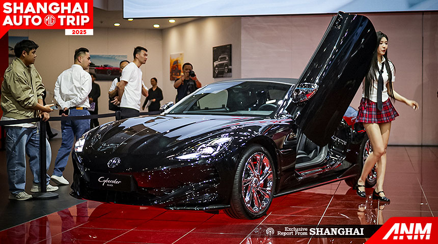Auto Shanghai 2025, MG Auto Shanghai 2025 – Cyberster black 2026: Auto Shanghai 2025 : MG Cyberster 2026, Makin Colorful Makin Canggih!