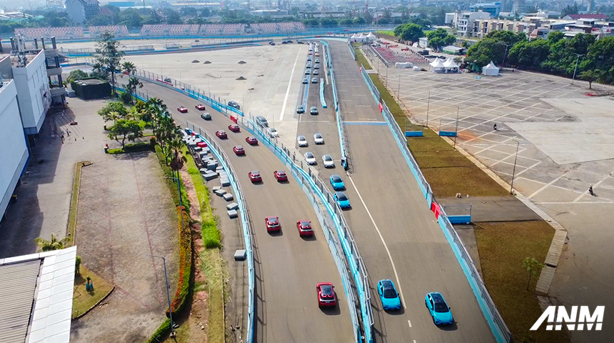 Berita, mgevc-3: Dukung Formula E Jakarta, MG EV Club Konvoi ke Jakarta International E-Prix Circuit