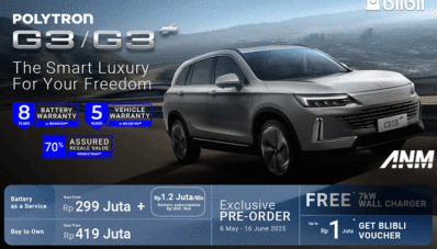 Polytron Luncurkan Mobil Pertamanya di Dunia, Harga Mulai Rp 299 Juta!