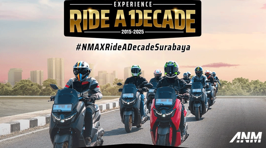 Berita, yamaha-stsj-surabaya: Rayakan Satu Dekade, Yamaha STSJ Gelar “Nmax Ride A Decade” DI Surabaya
