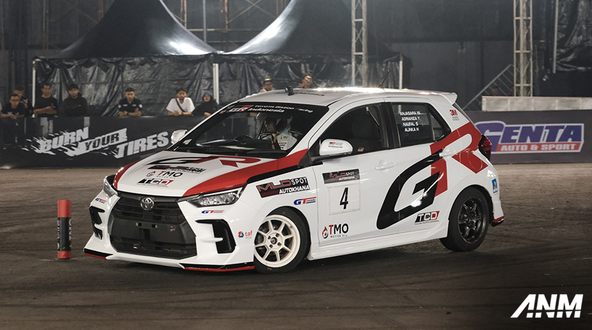 Berita, tgri-slalom-1: Dengan Toyota Agya GR Sport, TGRI Raih Capaian Maksimal di MLDSPOT Autokhana
