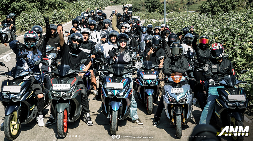 Berita, yamaha-aerox-lombok-1: Gathering Team Aerox Alpha Ramaikan Lombok, Komunitas & Influencer Berkolaborasi 