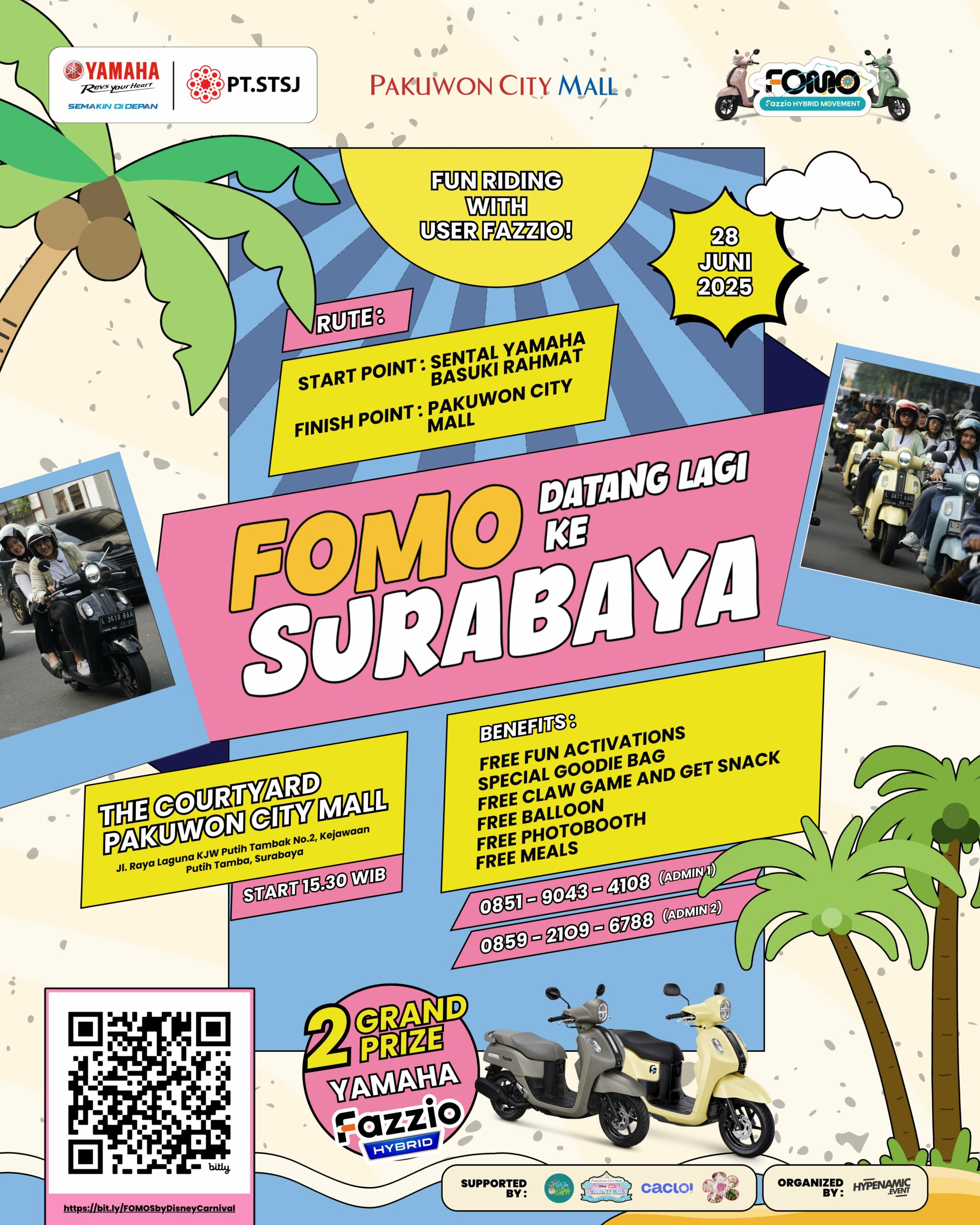 Berita, yamaha event 1: Ramaikan Disney Marvel Carnival, Yamaha STSJ Hadirkan Grand Prize 2 Unit Fazzio