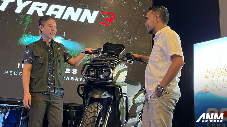 Berita, tyranno-2: Indomobil eMotor Tyranno Sapa Kota Surabaya, Harga Tak Sampai Rp 30 Juta!