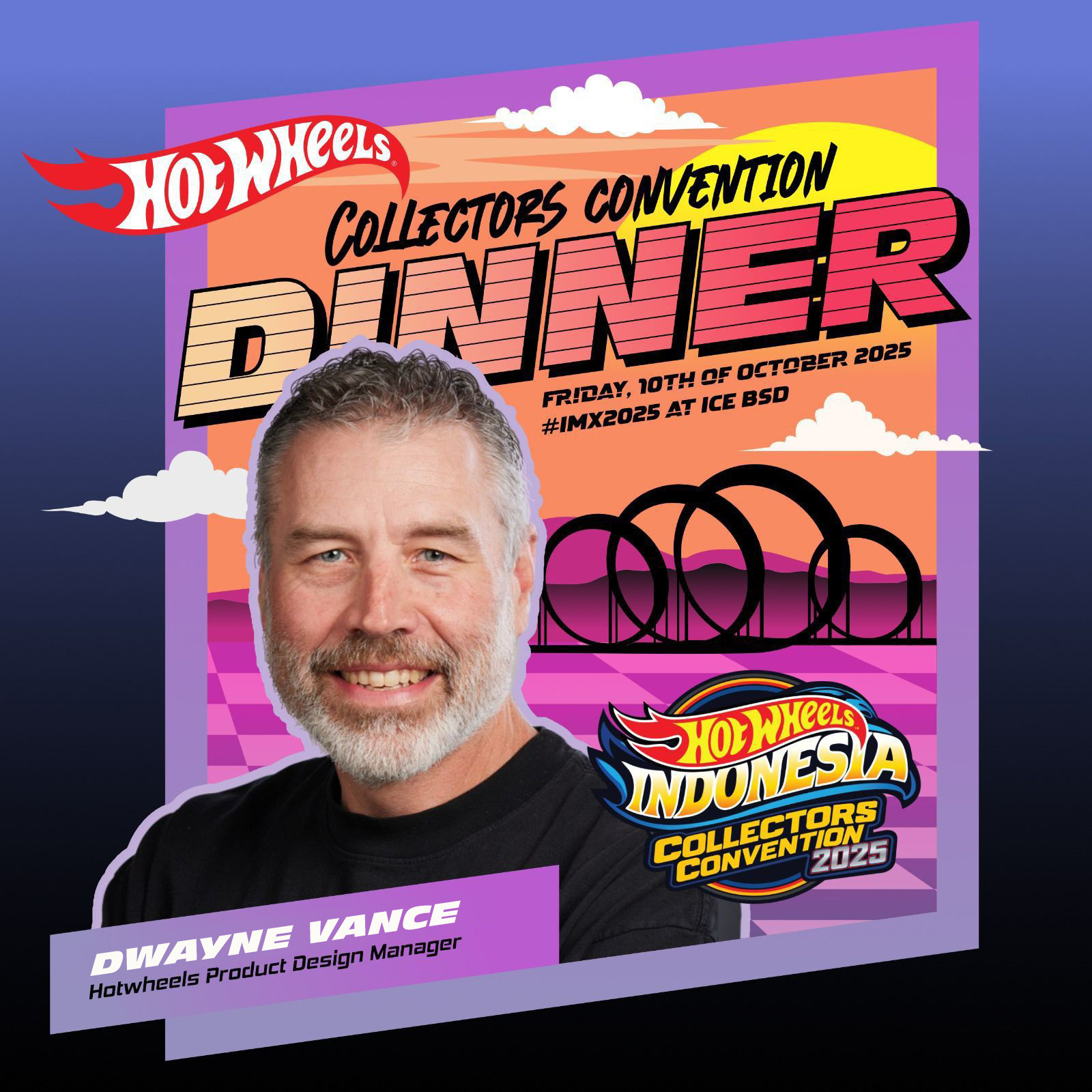 Berita, Dwayne Vance, Design Manager of Hot Wheels Global: Hot Wheels Resmi Hadir di IMX 2025, Siap Gelar Convention Car Khusus Kolektor!