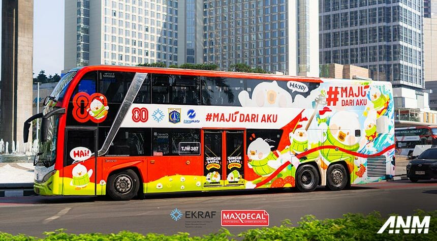 MaxDecal Sulap Bus Transjakarta Khusus Untuk HUT 80 NKRI MaxDecal Sulap Bus Transjakarta Khusus Untuk HUT 80 NKRI