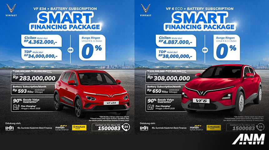 Berita, paket-sewa-baterai-vinfast-indonesia: VinFast Umumkan Biaya Langganan Baterai Mulai 200 Ribuan, Hemat 113 Juta!