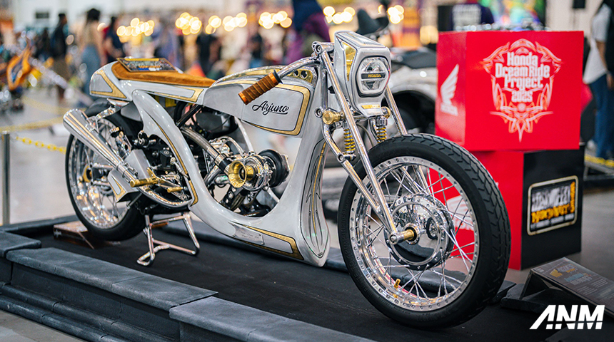 Berita, honda-dream-ride-project: Honda Antar Modifikator Stylo 160 ke Ajang Modifikasi Mooneyes, Jepang